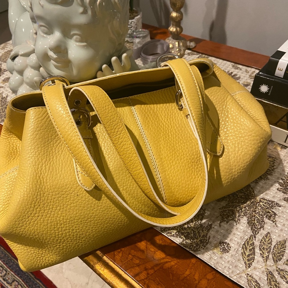 Cole Haan Yellow Leather Bag